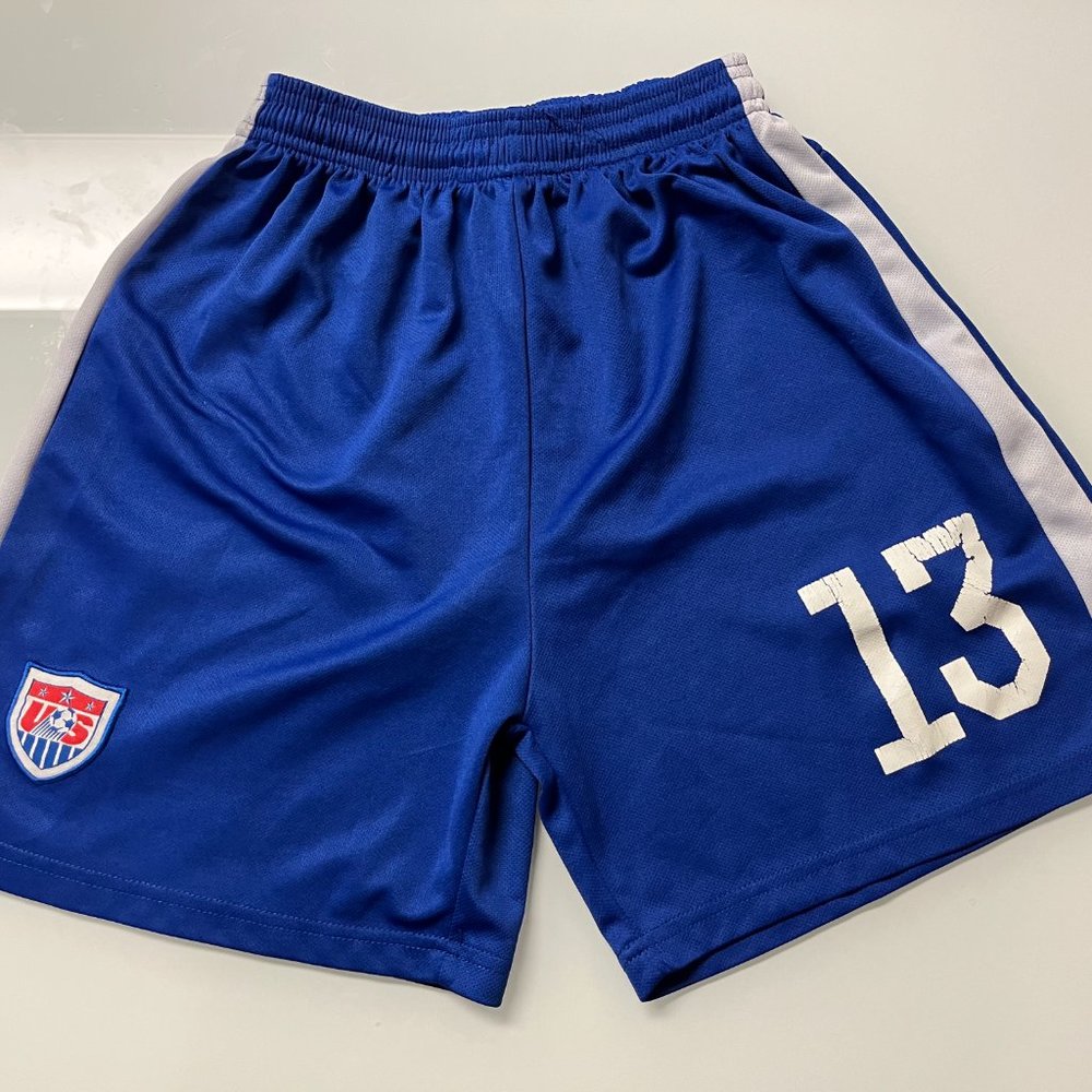 U.S #13 Alex Morgan Youth Large Soccer Shorts